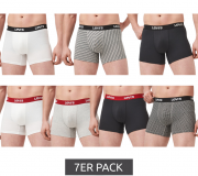 7er Pack LEVI`S Herren Boxershorts Baumwoll-Unterw&auml;sche