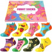 8 Paar lustige Frucht-Sneakersocken f&uuml;r Damen f&uuml;r nur 10,44&euro;