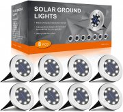 8 St&uuml;ck FLOWood Solar LED Bodenleuchten