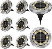 8 St&uuml;ck Opard LED Solar Bodenleuchten