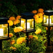 8 St&uuml;ck Solpex Solar LED Laternen mit Kerzeneffekt