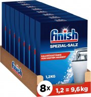 8 x 1,2 kg Finish Spezial-Salz &ndash; Sp&uuml;lmaschinensalz zum Schutz vor Kalkablagerungen und Wasserflecken