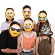 Party Gag - 6er-Set Maske im Emoji-Design