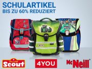 MEGA Sale auf Schulartikel bis zu 60% reduziert bei Kofferdirekt