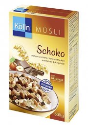4x600g K&ouml;lln M&uuml;sli Schoko & Schoko Knusper Krokant ab 1,74&euro; pro Packung