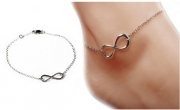  3er-Set Fu&szlig;kettchen mit Swarovski&reg;-Kristallen in Silber 14,99 &euro; plus 2,99 &euro; Versand