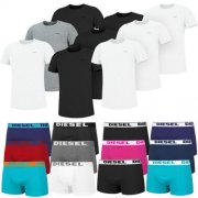 Diesel 3er Pack T-Shirts oder Boxershorts Herren Unterw&auml;sche Baselayer Underwear