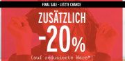 Orsay: 20% Rabatt auf bereits reduzierte Ware, z.B. Jersey Top nur 5 &euro;
