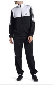 Adidas Trainingsanzug Fitness Herren schwarz/wei&szlig; - alle Gr&ouml;ssen