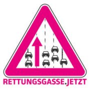 Rettungsgasse.jetzt Aufkleber gratis