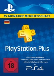 PlayStation Plus Mitgliedschaft 15 Monate [PS4 Download Code - deutsches Konto] 