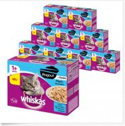 Whiskas 120er Mega Multipack Katzenfutter in verschiedenen Sorten (bis 12Kg) f&uuml;r nur 29,99&euro;