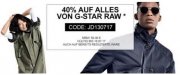  40% Rabatt auf G-Star von: jeans-direct.de Neuer Code &bdquo;JD130717&ldquo;