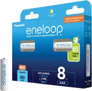8er-Pack Panasonic eneloop Ready-to-Use NiMH AA/Mignon Akkus mit 2100 Ladezyklen