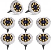 8er Pack UOUNE LED Solar Bodenleuchten