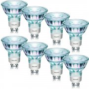 8er SET Philips LED classic EEK A+ GU10 warmwei&szlig; LED-Lampen im Dealclub f&uuml;r 14,14 Euro