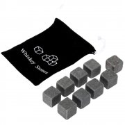 9 St&uuml;cke Whisky Stones Eissteine mit Beutel