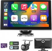 9 Zoll CarPlay/Android Auto Display mit 4K Dashcam & R&uuml;ckfahrkamera
