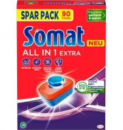 90 Tabs Somat All in 1 Extra Sp&uuml;lmaschinen Tabs f&uuml;r strahlende Sauberkeit