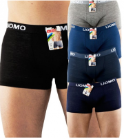 Herren Boxershort 5er Pack UOMO HOMBRE Unterhose Microfaser Elasthan 
