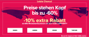 Bis zu 60% Rabatt und noch 10% oben drauf, auf Schuhe von Sarenza.