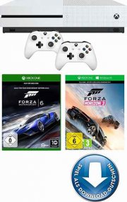 Xbox One S 500GB + Forza Horizon 3 (DLC) + Forza Motorsport 6 + 2. Controller, 4K Ultra HD