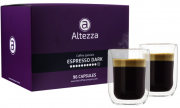 96 Altezza Dark Roast Kapseln f&uuml;r Nespresso + 2 doppelwandige Kaffeegl&auml;ser