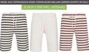 Moss Copenhagen William Stripe Herren Freizeit-Shorts f&uuml;r je 7,99 &euro;