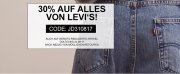 30% auf alles von Levi&acute;s mit Gutschein "JD310817"