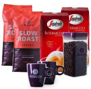 2kg Segafredo + 2kg Altezza Kaffeebohnen + Tassen + Vorratsbox nur 45,99 &euro;