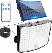 A.bigwhale 168 LEDs Solarlampe mit Bewegungsmelder und Fernbedienung