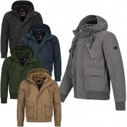 A. Salvarini gef&uuml;ttert Designer Herren Winterjacken mit Teddyfell