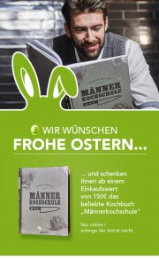 Ab 150&euro; Einkaufswert GRATIS M&auml;nnerkochbuch bei Engbers