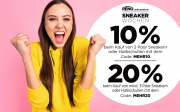 Ab 2 Paar Sneaker 10% Rabatt oder ab 3 Paar 20% Rabatt im Reno Shop