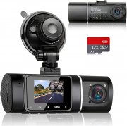 ABASK J05 Dual 1080P Auto Dashcam mit Infrarot Nachtsicht, Park&uuml;berwachung, Bewegungserkennung