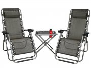 Abbey Terrassenset 3 teilig mit zwei St&uuml;hlen und ein Tisch