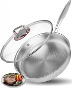 Abijan Edelstahlpfanne 30cm mit Deckel f&uuml;r nur 22,79&euro;