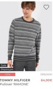 About You Sale z.B. Tommy Hilfiger &bdquo;Ramone&ldquo; Pullover f&uuml;r 64,90&euro; (statt 72&euro;)