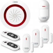 ABUS Alarmanlage Set inkl. Zentrale, Bewegungsmelder und 3 T&uuml;r- / Fenstermelder