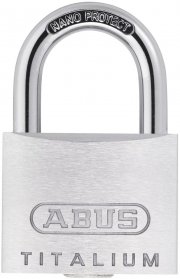 ABUS Vorh&auml;ngeschloss Titalium 64TI/35 - Schlossk&ouml;rper aus Spezial-Aluminium