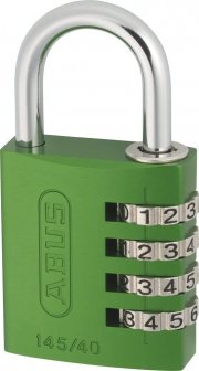 ABUS Zahlenschloss 145/40 Gr&uuml;n mit ABUS-Sicherheitslevel 4