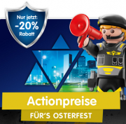 Actionpreise zum Osterfest! Jetzt gibts 20% Rabatt auf die neuen PLAYMOBIL City Action SEK-Sets 