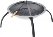 ACTIVA Capri Edelstahl Feuerschale mit Funkenschutzgitter