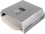 ACTIVA Edelstahl BBQ-Pizzaofen mit Temperaturanzeige f&uuml;r Holzkohle und Gasgrills