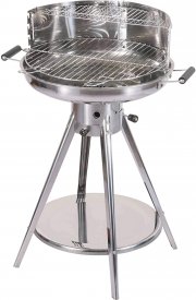 ACTIVA Ibiza Edelstahl Holzkohle Rundgrill