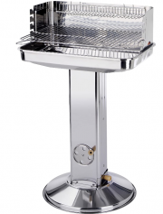 ACTIVA Pisa Edelstahl Holzkohle S&auml;ulengrill
