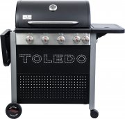 Activa Toledo 500 Gasgrillwagen mit 4 Brenner + Seitenbrenner