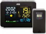ADE WS1917 Wetterstation mit animierter Wettervorhersage inkl. Funk-Au&szlig;ensensor