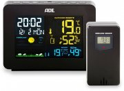 ADE WS1917 Wetterstation mit Funk-Au&szlig;ensensor und animierter Wettervorhersage