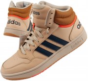 adidas Hoops 3.0 Mid Basketball Sneaker Beige/Braun im Vintage-Stil